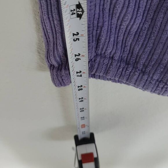 Ragged Pants Womens Size 28 Jeans Priest Unreal Combat Corduroy Purple - Picture 10 of 10